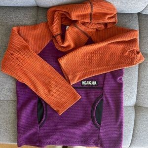 Kids XS Melanzana Micro Grid hoodie